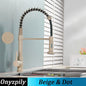 Stainless Steel Spring Brushed Kitchen Sink Faucet