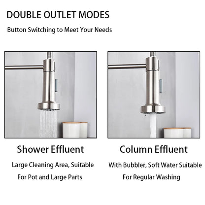 Stainless Steel Spring Brushed Kitchen Sink Faucet