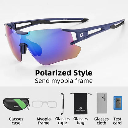 POLARIZED MULTICOLOR UNISEX CYCLING SUNGLASSES