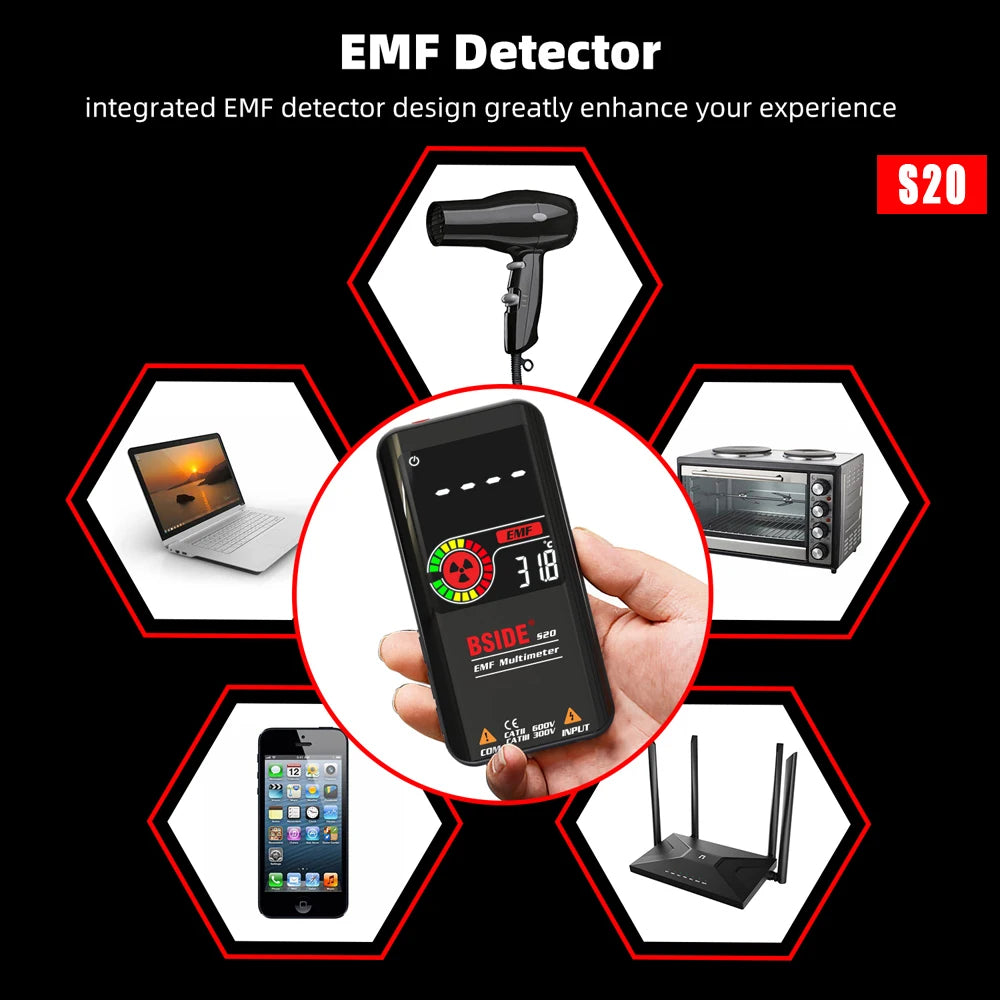 DIGITAL MULTIMETER SMART 9999 EMF, DC/AC VOLTAGE, OHMS