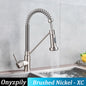 Stainless Steel Spring Brushed Kitchen Sink Faucet
