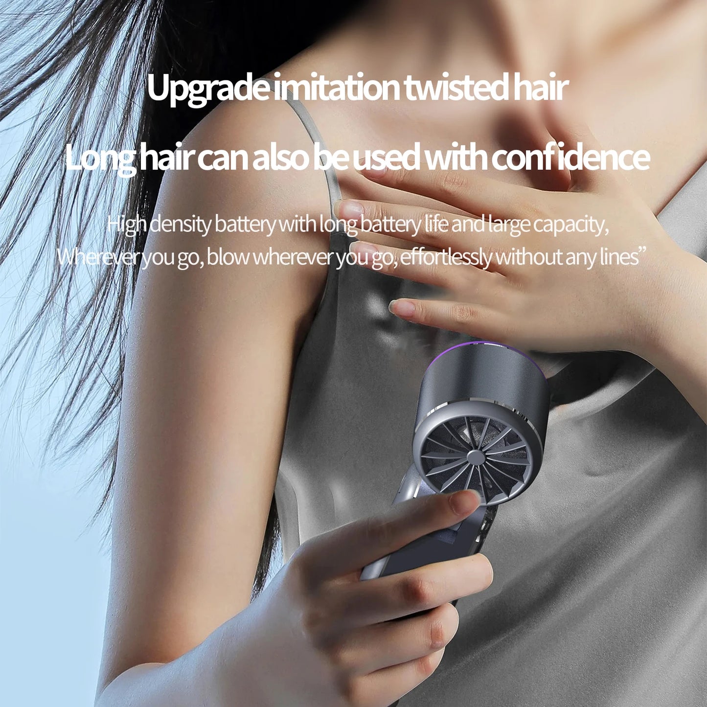 100Speeds - SMART POWERFUL LONG LASTING BLADELESS PORTABLE COOLING FAN