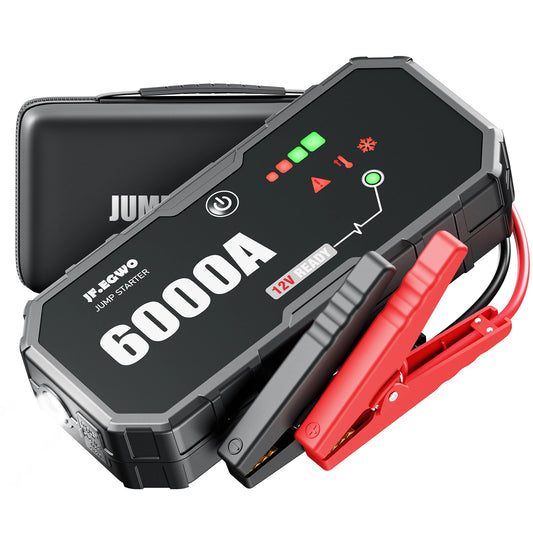 12V, 6000A - PORTABLE JUMP STARTER POWER BANK CHARGING DEVICE
