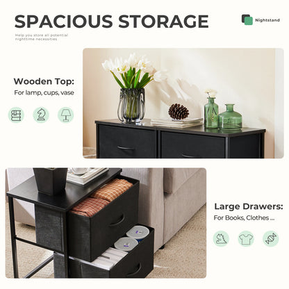 LIVING ROOM CABINET, BEDSIDE NIGHT STANDS