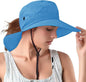 UV PROTECTION PONYTAIL SUN BUCKET HAT