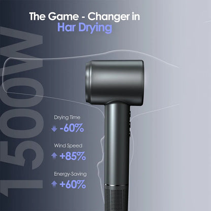 120,000-RPM 1,600-Watt - Brushless High Speed Negative Ions Hair Dryer