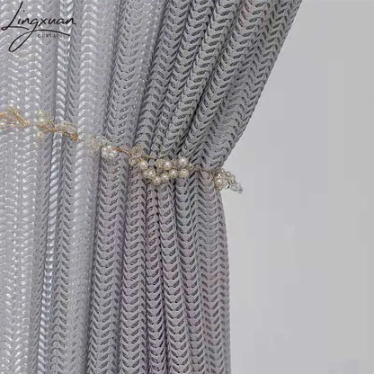 LUXURIOUS FISHBONE SHEER CURTAINS/DRAPES DECOR