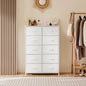 DRESSER/WARDROBE/BEDSIDE TABLE W/10-FABRIC DRAWERS