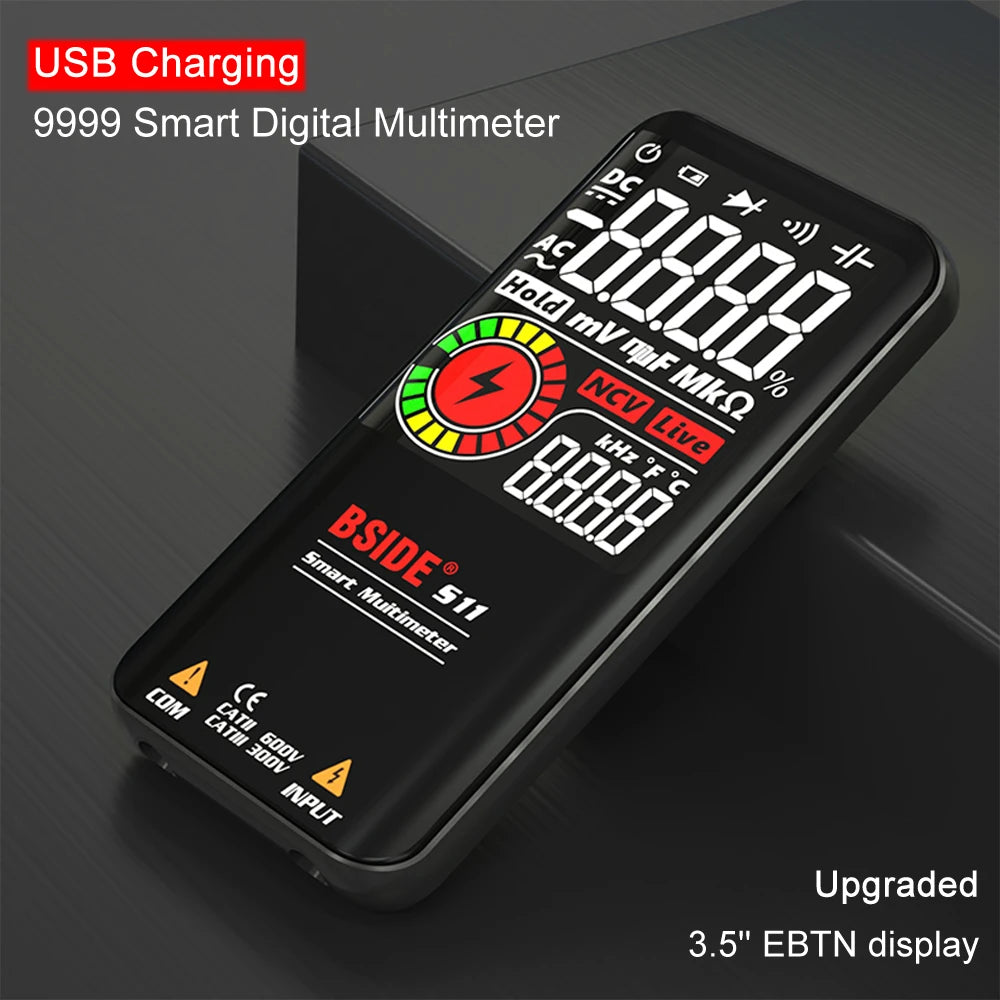 DIGITAL MULTIMETER SMART 9999 EMF, DC/AC VOLTAGE, OHMS