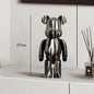 27cm - PAINTED GRAFFITI BEAR RESIN DESKTOP STATUE/ORNAMENTS