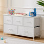 5-FABRIC DRAWERS DISPLAY WARDROBE W/STEEL FRAME STORAGE DRESSER