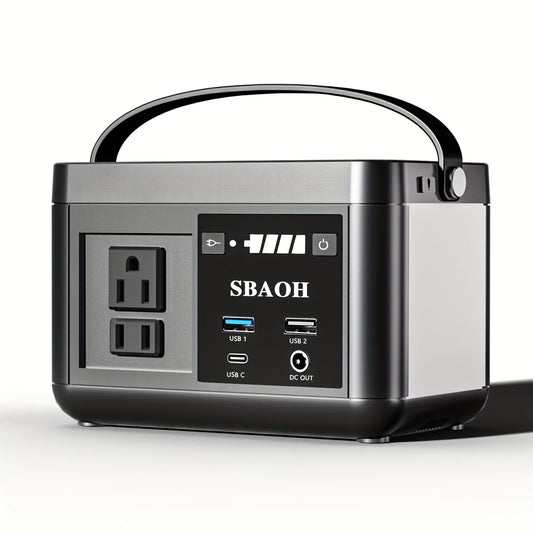 88.8WH, 120W, 3.7V PORTABLE SOLAR POWERED SOLAR GENERATOR W/AC PORTS