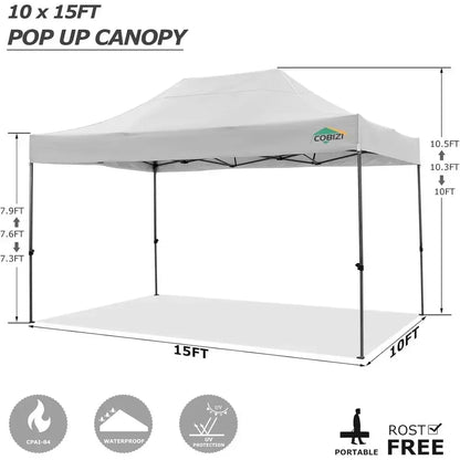 10-Foot by 15-Foot - Waterproof Heavy-Duty Outdoor Party Tent W/Sidewalls
