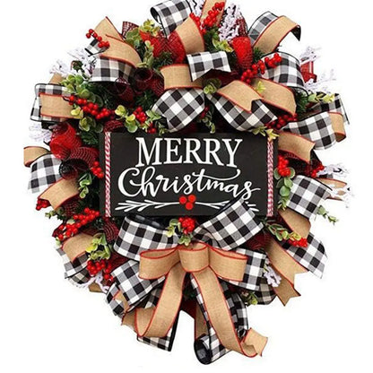 9.84in/14.96in/7.72in - CHRISTMAS HOLIDAY ART FRONT DOOR WREATHS