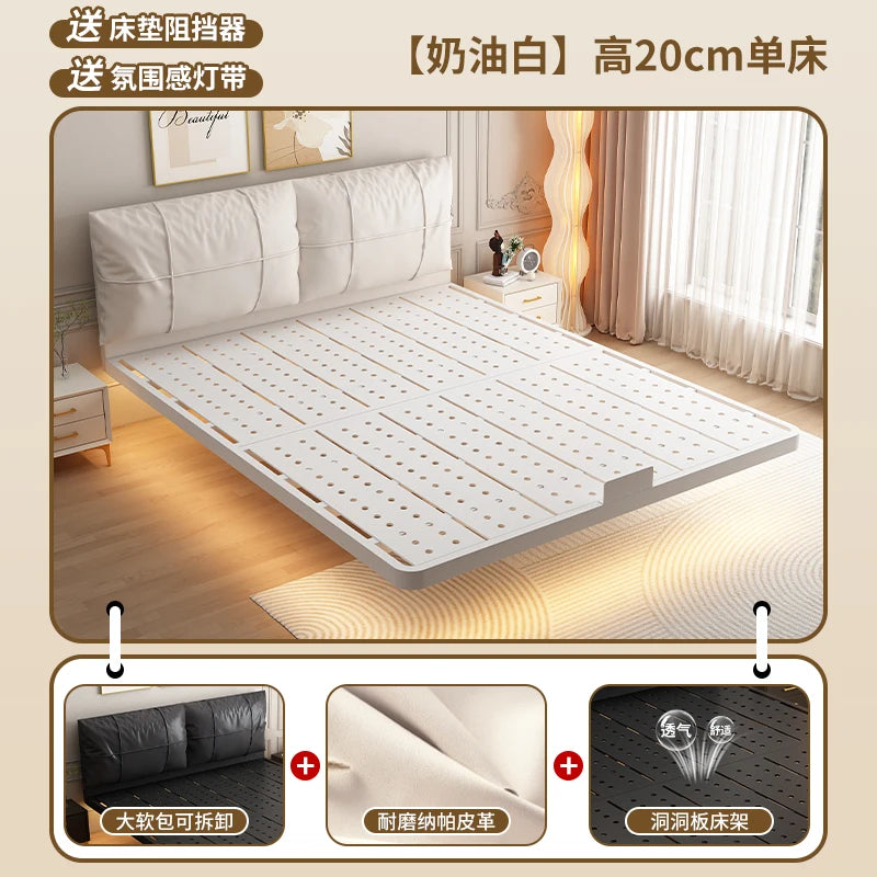 Modern Luxury Floating Frame Bed Design Furniture