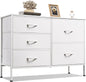 5-Drawers - WIDE FABRIC DRESSER/ORGANIZERS BEDROOM/LIVING ROOM