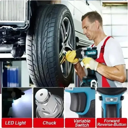 18-Volts - Makita DTW700 Variable Cordless Impact Wrench Brushless Motor Auto Stop