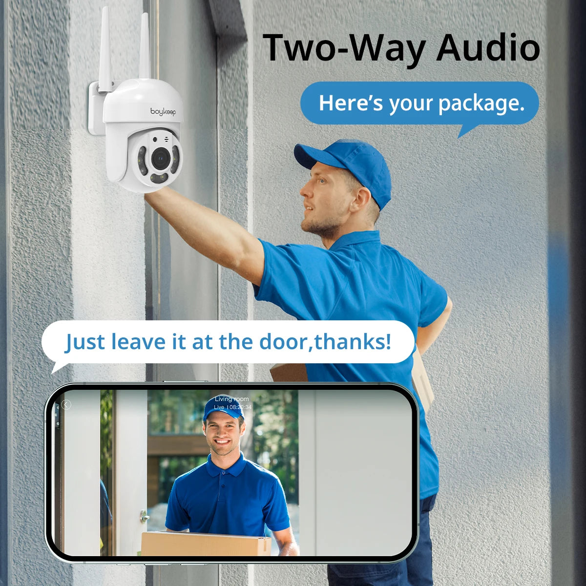 3MP, 2.4GHz, WiFi OUTDOOR SURVEILLANCE SYSTEM IP SMART MONITOR