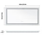 JUMBO-LARGE ILLUMINATED FRONT & BACKLIT LIGHTS VANITY MIRROR