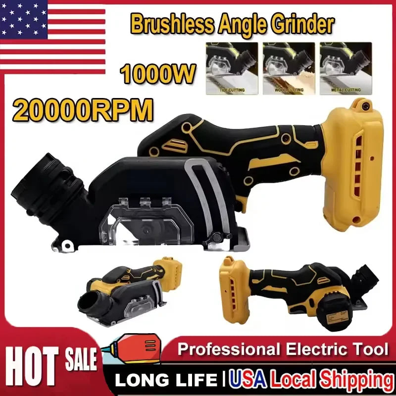 20V - CORDLESS ANGLE GRINDER/CUT-OFF SAW FITS DEWALT BATTERY