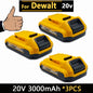 20V  DCB203 Rechargeable Li-ion Battery 3.0Ah For Dewalt Tools DCB205 DCB182 DCB206 DCB204 DCB200 DCB180 DCD DCF DCG Series