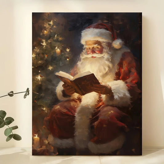 1pc - CANVAS PRINT CHRISTMAS DECORATION W/FRAME