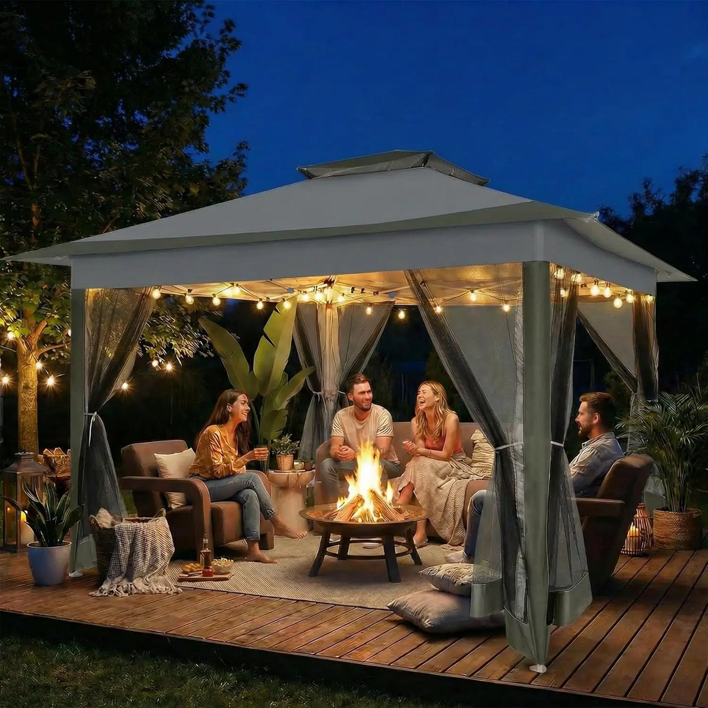 12-Foot x 12-Foot - Pop-Up Gazebos, On Clearance, Metal Waterproof Gazebo