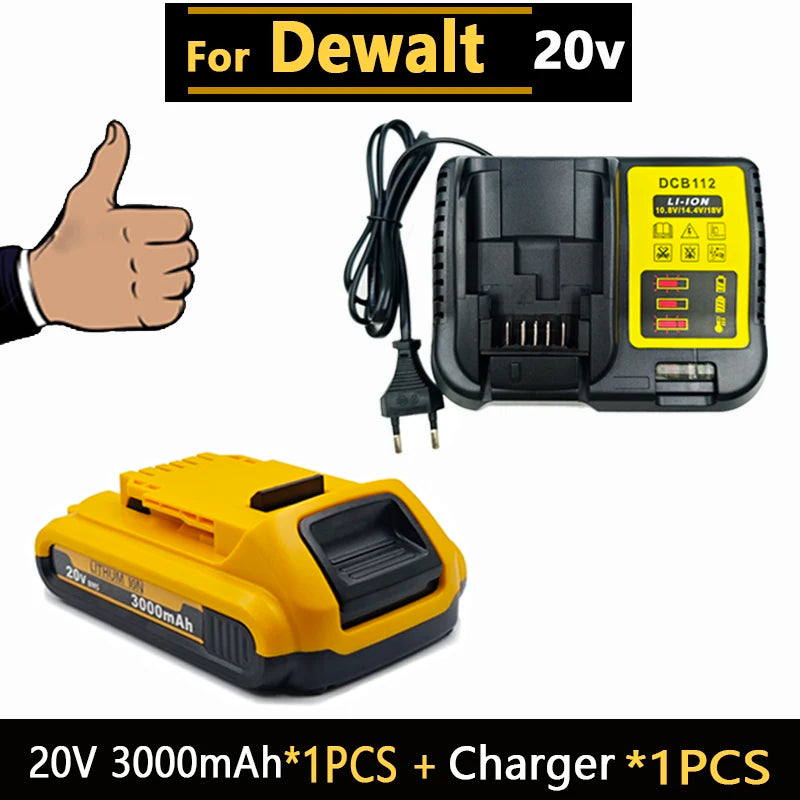 20V  DCB203 Rechargeable Li-ion Battery 3.0Ah For Dewalt Tools DCB205 DCB182 DCB206 DCB204 DCB200 DCB180 DCD DCF DCG Series