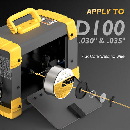 110V, 135A - DC INVERTER MIG WELDER FLUX CORE GASLESS MIG/TIG/STICK