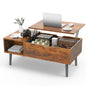 39.7in X 19.7in - TEA WOOD LIFT TOP DESK COFFEE TABLE