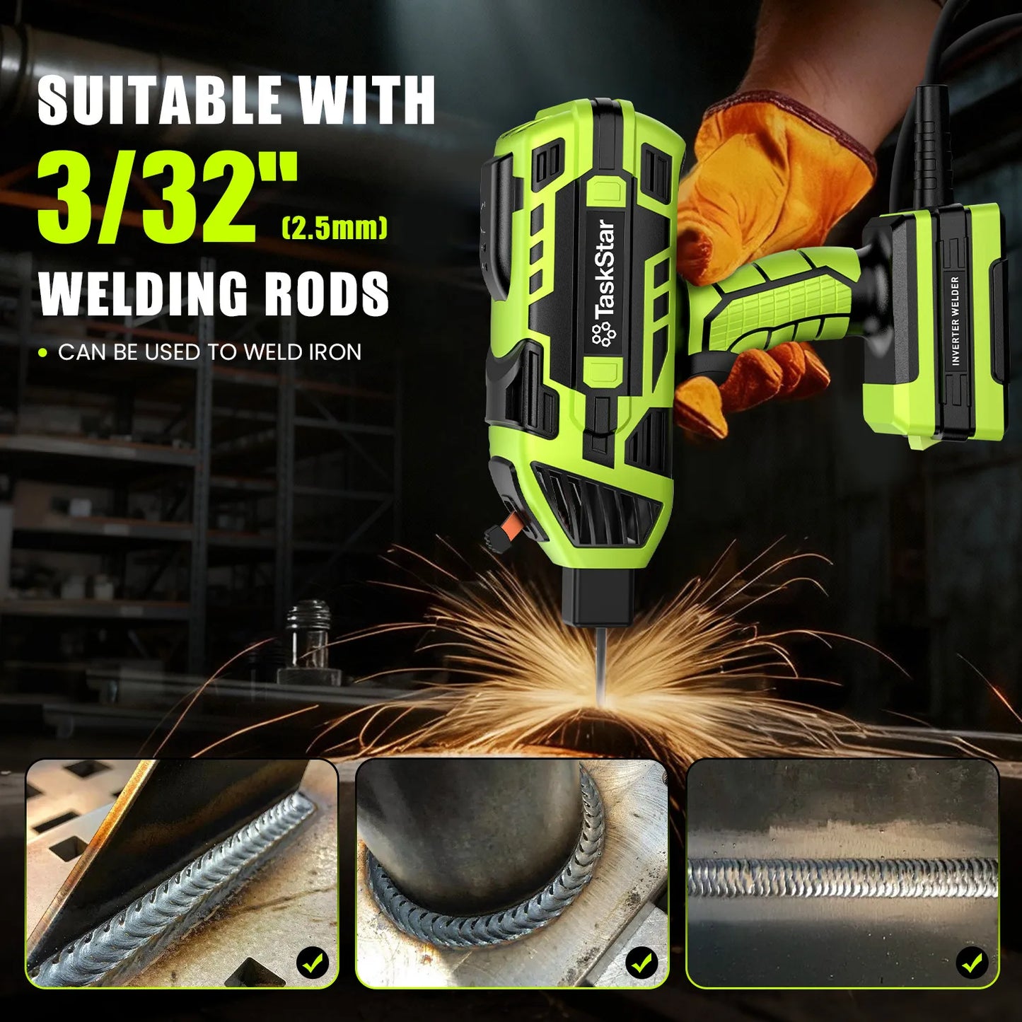 20 amps-120 amps - Portable Handheld Stick Welder Machine ARC Welder Gun
