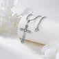 JESUS CROSS NECKLACE 925 STERLING SILVER PROTECTION AMULET