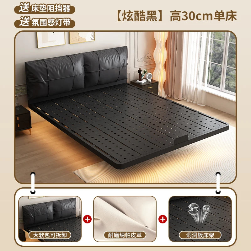Modern Luxury Floating Bed Frame Design Furniture