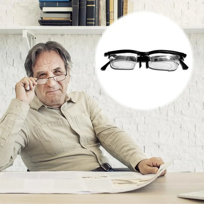 ADJUSTABLE FOCUS MULTIFUNCTION FLEXIBLE READING GLASSES