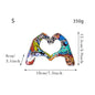 COLORFUL LOVE GESTURE RESIN DESKTOP DECORATION ORNAMENT