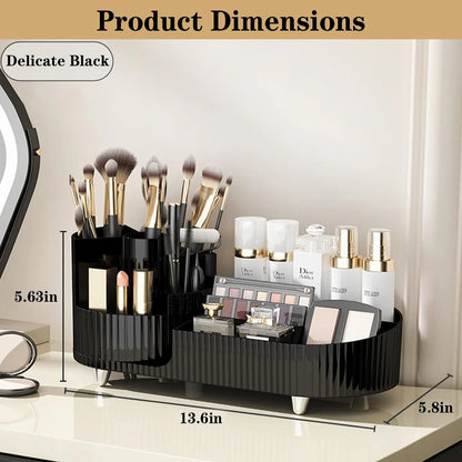 COUNTERTOP ROTATING MAKEUP ORGANIZER BRUSH HOLDER