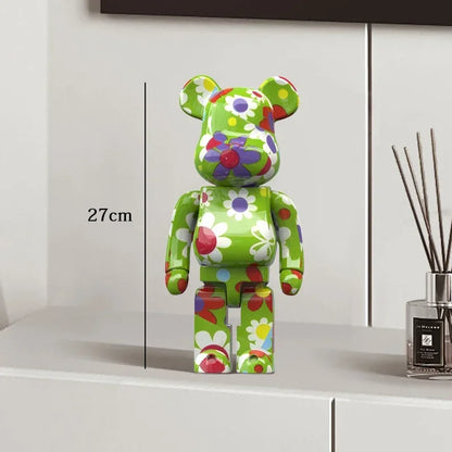 27cm - Graffiti Bear Resin Statue/Ornaments, Bear Decor
