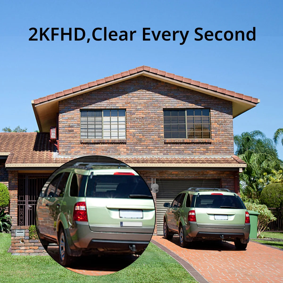 3MP, 2.4GHz, WiFi OUTDOOR SURVEILLANCE SYSTEM IP SMART MONITOR