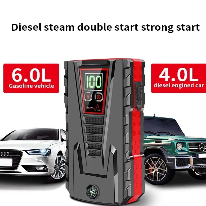 99800mAh, 5000A - PORTABLE CAR/TRUCK JUMP STARTER POWER BANK