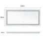 JUMBO-LARGE ILLUMINATED FRONT & BACKLIT LIGHTS VANITY MIRROR