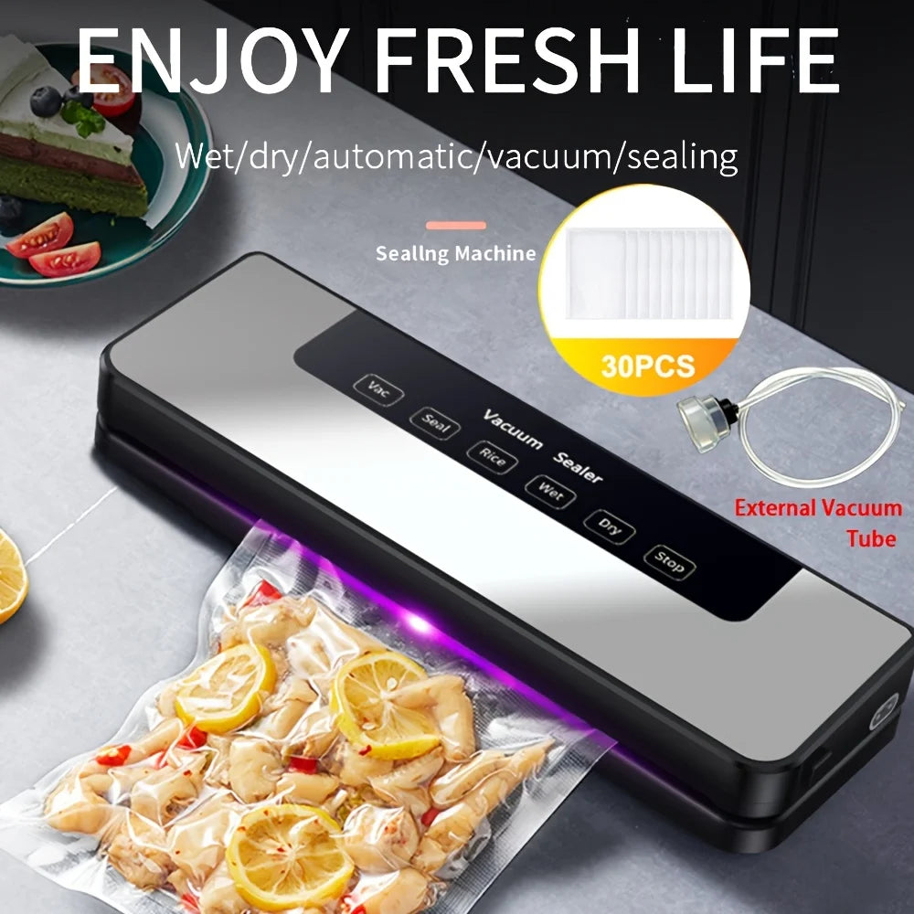6-In-1 Sealing, 6Kpa - Food Vacuum Sealer Machine W/20 Free Bags