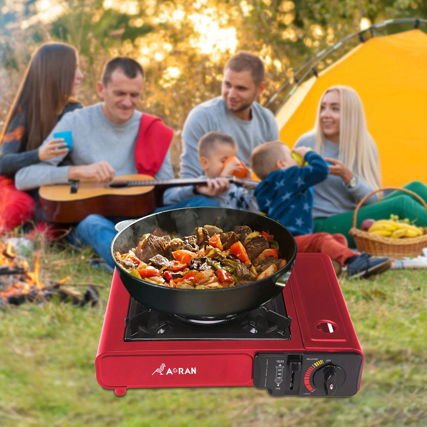 2,900W - HIGH POWERED OUTDOOR GAS CAMPING STOVE