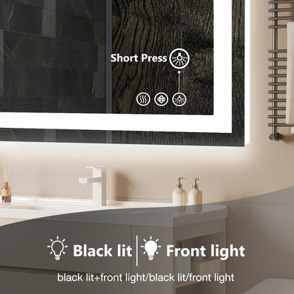 36in x  24in - LED FRONT & BACK LIT BATHROOM VANITY MIRROR