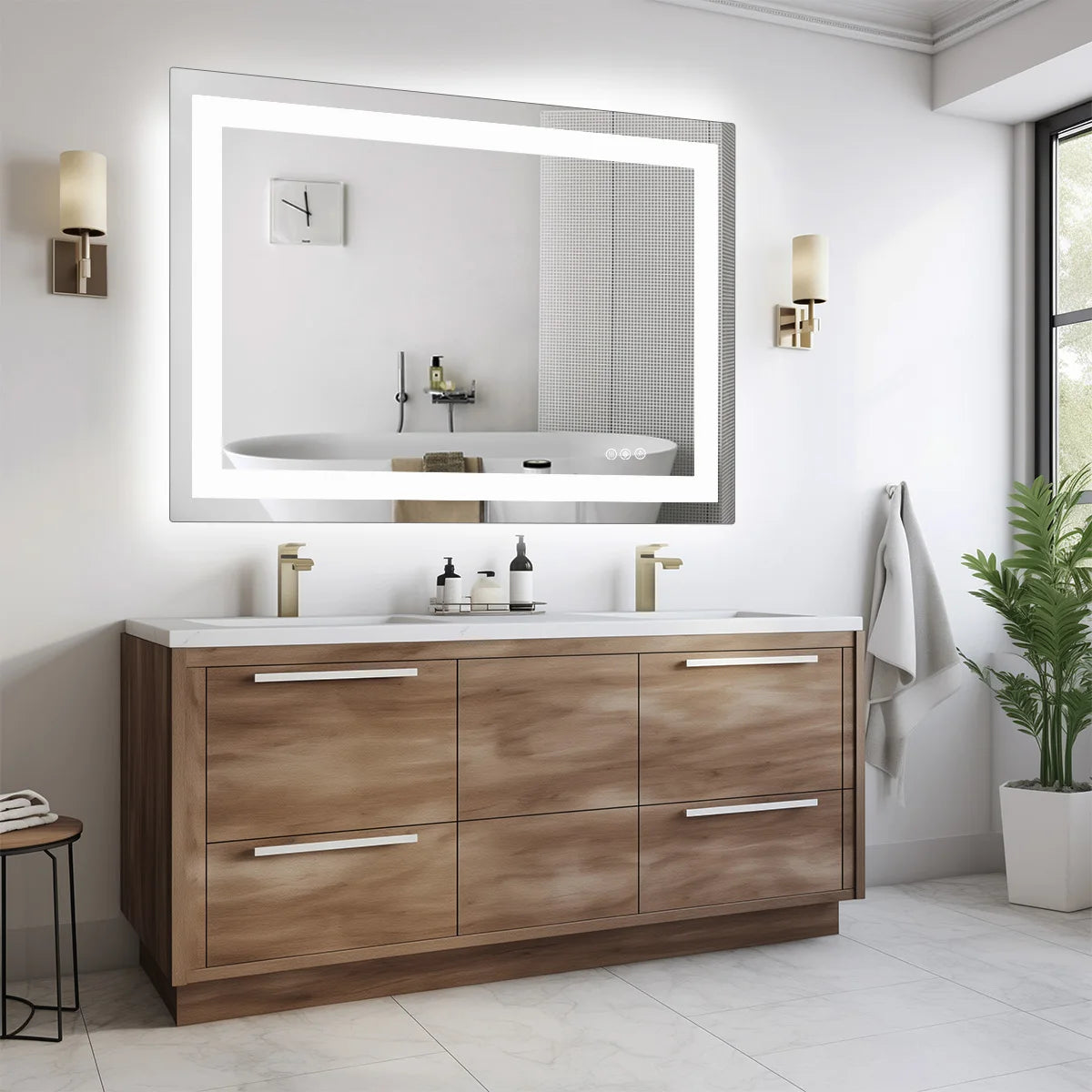 36in x  24in - LED FRONT & BACK LIT BATHROOM VANITY MIRROR