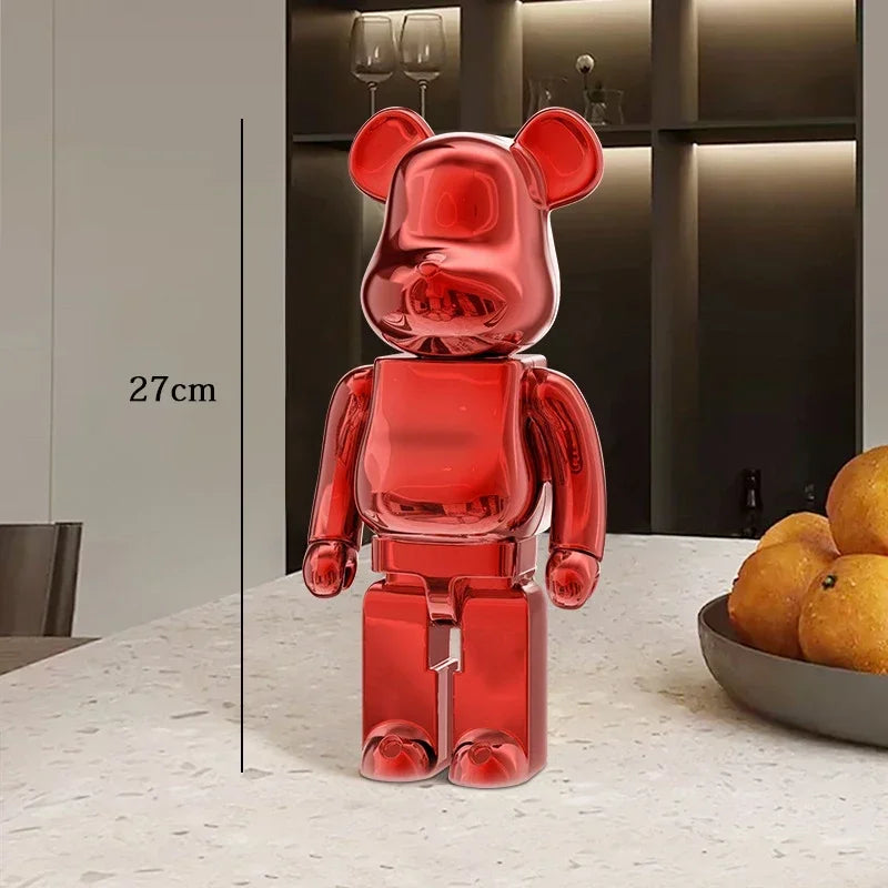 27cm - Graffiti Bear Resin Statue/Ornaments, Bear Decor