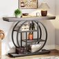 41.3-Inches, 4-TIER - CONSOLE TABLE INDUSTRIAL NARROW ACCENT ENTRYWAY