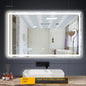 LED LIT - LUXURY WALL-MOUNTED TOUCH SCREEN BATHROOM MIRROR