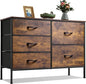 5-Drawers - WIDE FABRIC DRESSER/ORGANIZERS BEDROOM/LIVING ROOM