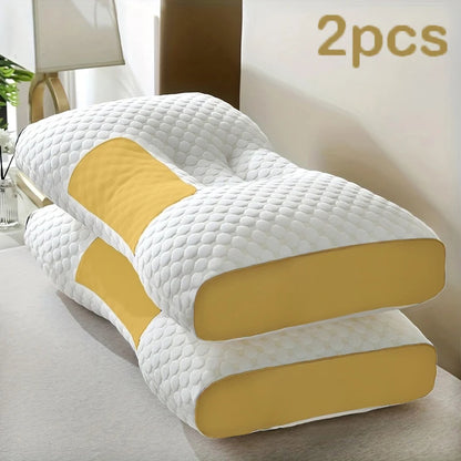 2pcs - ADJUSTABLE SUPPORT ERGONOMIC ORTHOPEDIC MASSAGE NECK PILLOWS