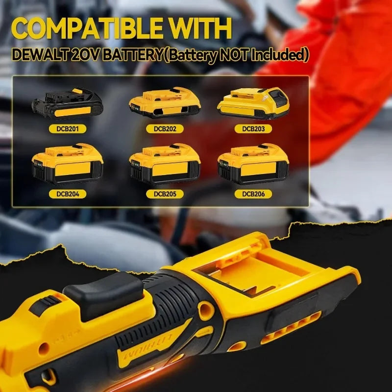 20-Volt, 220N.m - 3/8-Inch Drive Upgraded Extended Head Cordless Ratchet Wrench